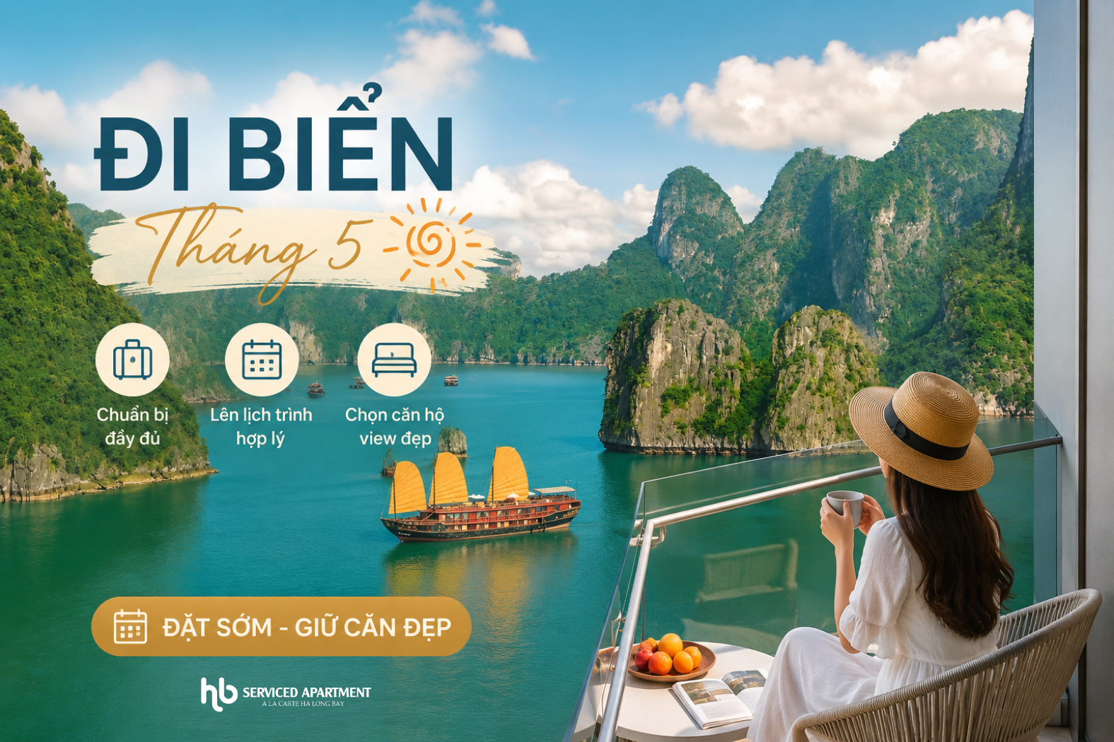 Đi biển tháng 5 cần chuẩn bị gì? Đặt trước ngay căn hộ nghỉ dưỡng tại À La Carte Hạ Long by HB Serviced Apartment