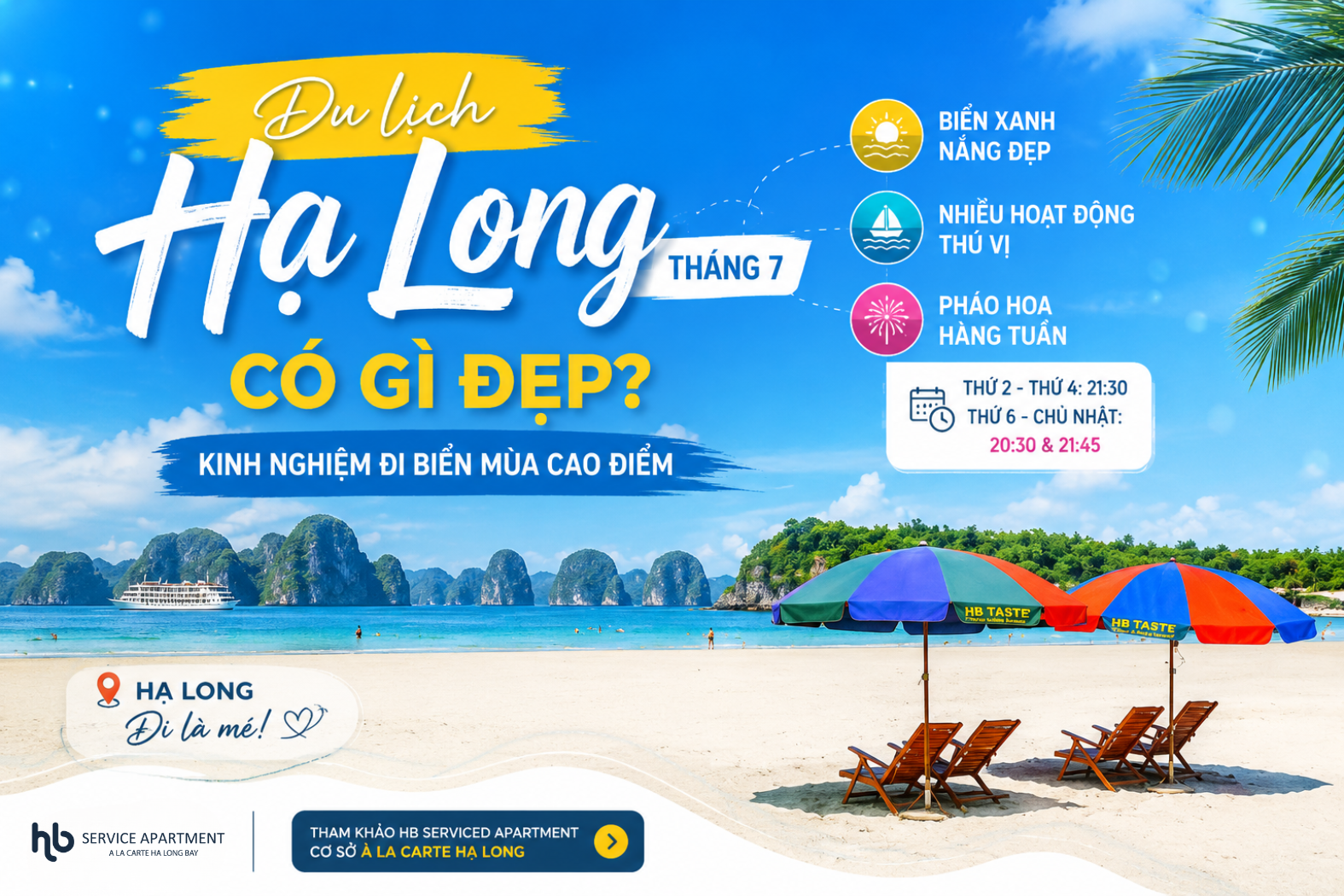 Du lịch Hạ Long tháng 7 có gì đẹp? Kinh nghiệm đi biển mùa cao điểm